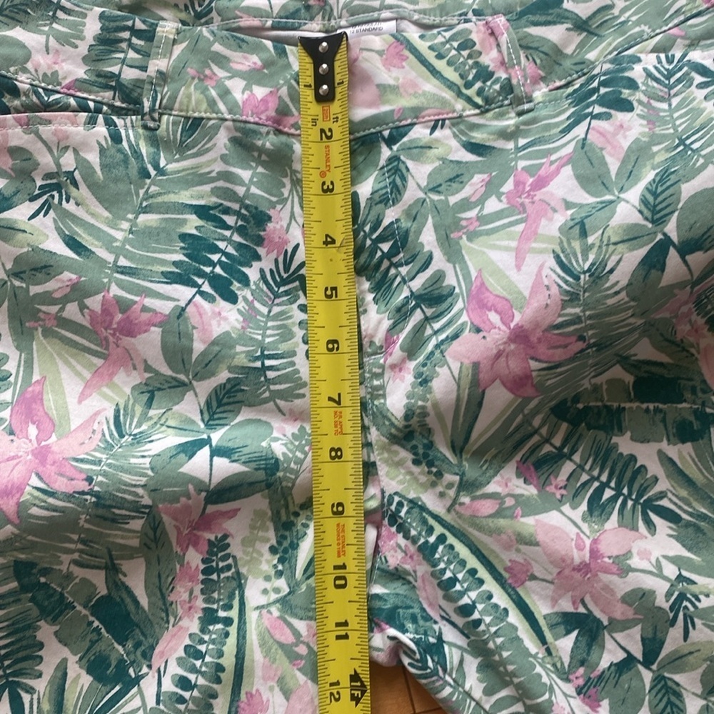 OLD NAVY - PIXIE, tropical print long cotton pants SIZE 12 - Picture 12 of 16